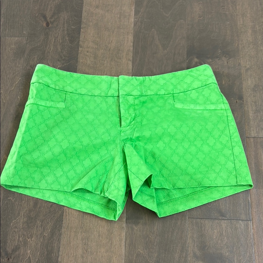 Lilly Pulitzer Ellie Go Ho Green shorts size 4